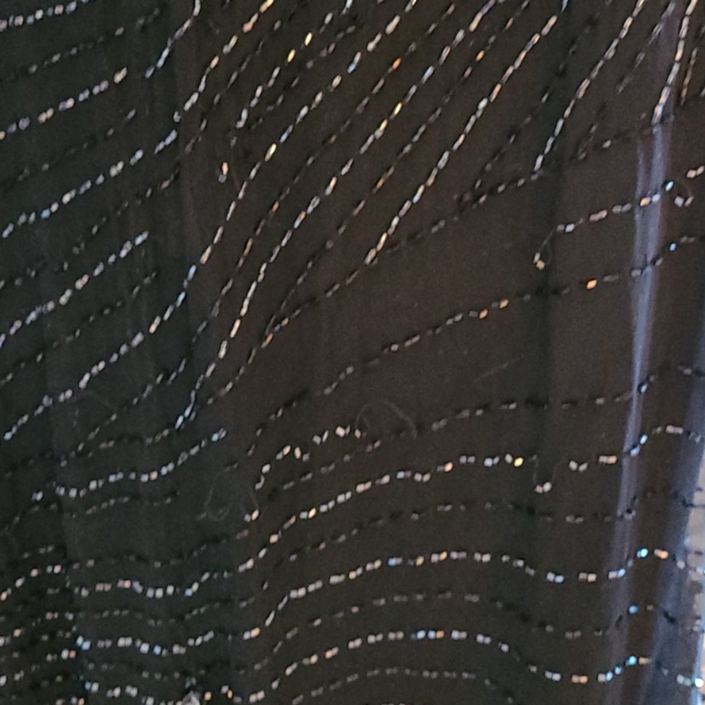 Oleg Cassini Vintage Black Beaded Sequin Dress - Picture 16 of 16